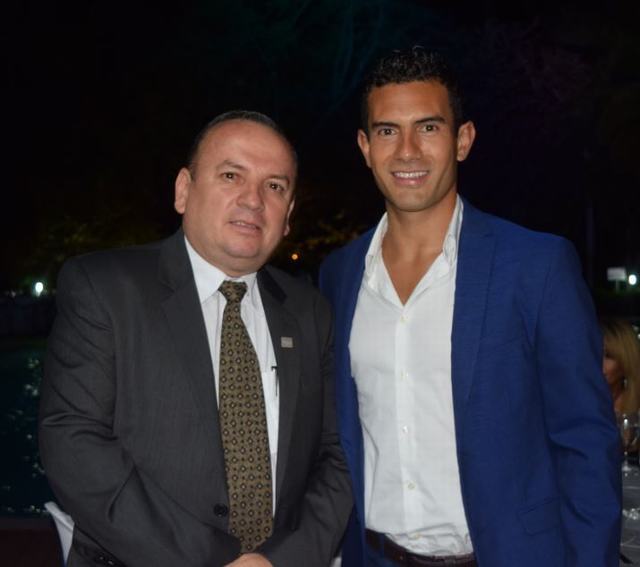 Faiver Hoyos, Presidente Acord Colombia y Eider Arévalo, marchista y campeón mundial.